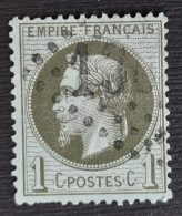 France 1870 N°25 Ob GC 2 Dents Courtes Cote 25€ - 1863-1870 Napoléon III Lauré