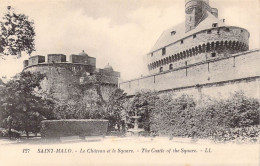 FRANCE - 35 - SAINT MALO - Le Château Et Le Square - LL - Carte Postale Ancienne - Saint Malo