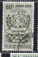 VENEZUELA 1951 AIR POST MAIL AIRMAIL COAT OF ARMS TACHIRA AND AGRICULTURAL PRODUCTS 60c USED USATO OBLITERE' - Venezuela