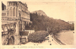 FRANCE - 65 - LOURDES - La Gave Et Les Piscines - Carte Postale Ancienne - Lourdes