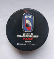 Ice Hockey - Official Game Puck IIHF World Cup 2009 Div. I-B Turun, Poland. - Andere & Zonder Classificatie