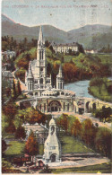 FRANCE - 65 - LOURDES - La Basilique Vue Du Château Fort - Carte Postale Ancienne - Lourdes