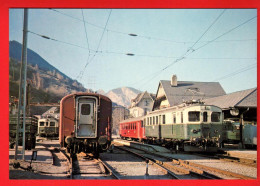 ZVY-04 Train Au Terminus Du Martigny-Orsières, à Orsières Wn 1976 Ferriowiews Monthey GF NC - Martigny