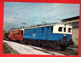 ZVY-10 Train Martigny-Orsières Quittant Le Dépot Pour Musée Des Transports Lucerne 1982 Ferriowiews Monthey GF NC - Martigny