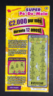 112 H, Lottery Tickets, Portugal, « Raspadinha », « Instant Lottery », « SUPER Pé-de-Meia », Nº 511 - Billetes De Lotería