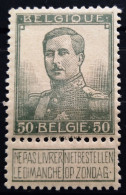BELGIQUE                    N° 115                       NEUF* - 1915-1920 Albert I.
