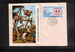 Nepal 1974 SOS Kinderdorf Katmandu Interesting Letter - Népal