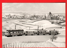 ZVY-14 Train Au-dessus Du Château De Aigle Hiver 1941-42 BVA GF NC - Aigle