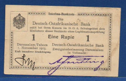 GERMAN EAST AFRICA - P. 9Ab – 1 Rupie 01.11.1915 Circulated / XF/aUNC, S/n A2 10999 - Deutsch-Ostafrika