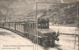 Express Du Simplon Locomotive éléctrique Bahn Train - Simplon