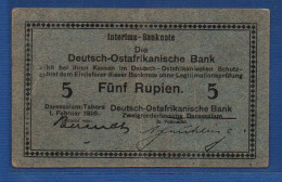 GERMAN EAST AFRICA - P.36 – 5 Rupien 01.02.1916 VF+, S/n F 30141 - Deutsch-Ostafrikanische Bank