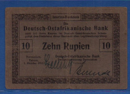 GERMAN EAST AFRICA - P.38 (?) – 10 Rupien 01.10.1915 VF+, S/n 03745 - Deutsch-Ostafrika