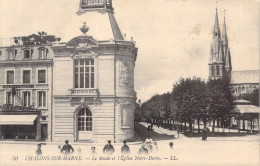 FRANCE - 51 - CHALONS SUR MARNE - Le Musée Et L'église Notre Dame - LL - Carte Postale Ancienne - Châlons-sur-Marne