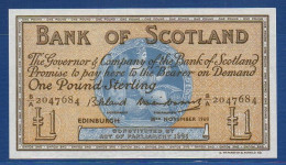 SCOTLAND - P.100c – 1 POUND 30.11.1960 UNC-, S/n B/A 2047684 - 1 Pond