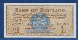 SCOTLAND - P.102a – 1 POUND 12.02.1964 XF+, S/n A/H 0581082 - 1 Pound