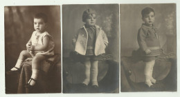 3 CARTOLINE FOTOGRAFICHE  BAMBINO A PESCIA ( PISTOIA ) NEL 1929 - VEDI RETRO - NV FP - Altri & Non Classificati