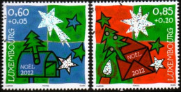 LUXEMBOURG, LUXEMBURG 2012,SATZ MI 1960 - 1961 WEIHNACHTEN, NOEL   ESST GESTEMPELT, OBLITERE - Oblitérés