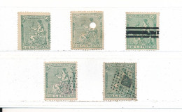 Espagne N° 132 Lot De 5 Timbres Neuf (*) Annulés Et Oblitérés - Used Stamps