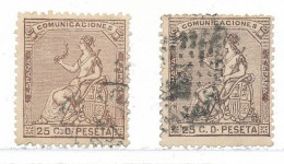 Espagne N° 134 X 2 Oblitérés - Used Stamps