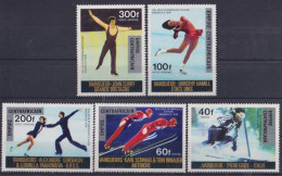 F-EX42378 CENTRAL AFRICA MNH 1976 INNSBRUCK WINTER WINNER OLYMPIC GAMES SKI HOCKEY.  - Hiver 1976: Innsbruck