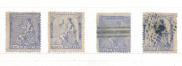 Espagne N° 136 X 4 : Neufs * Et (*) Nuances, Annulé Et Oblitéré - Unused Stamps