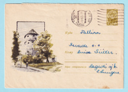 USSR 1964.0830. Defense Tower "Kiek In De Kök", Tallinn. Prestamped Cover, Used - 1960-69