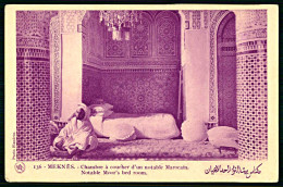 A63 MAROC CPA  MEKNES - CHAMBRE A COUCHER D' UN NOTABLE MAROCAIN - Sammlungen & Sammellose