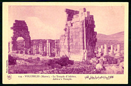 A63 MAROC CPA  VOLUBILIS - LE TEMPLE D' ADRIEN - Collections & Lots