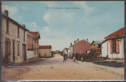 CPA De  51 SOUAIN Route De Reims  Avec Petite Animation Et Cachet " RESTAURANT De NAVARIN "   Non écrite - Souain-Perthes-lès-Hurlus