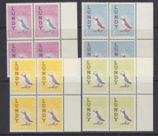 Europa Cept 1962 Lundy 4v British Locals (bl Of 4) ** Mnh (58974) - 1962