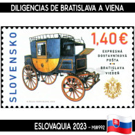 B0963# Eslovaquia 2023. Diligencias De Bratislava A Viena (MNH) MI#992 - Nuovi