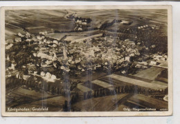 8742 BAD KÖNIGSHOFEN, Luftaufnahme, Landpoststempel, 1939, Soldatenbrief, "Zurück Z.Zt. Unanbringlich", Leicht Gewellt - Bad Königshofen