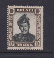 BRUNEI - 1952 Sultan Omar Ali Saifuddin Watermark Multiple Script CA 10c Used As Scan - Brunei (...-1984)