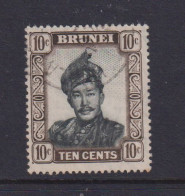 BRUNEI - 1952 Sultan Omar Ali Saifuddin Watermark Multiple Script CA 10c Used As Scan - Brunei (...-1984)