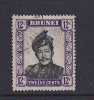 BRUNEI - 1952 Sultan Omar Ali Saifuddin Watermark Multiple Script CA 12c Used As Scan - Brunei (...-1984)