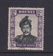 BRUNEI - 1952 Sultan Omar Ali Saifuddin Watermark Multiple Script CA 12c Used As Scan - Brunei (...-1984)