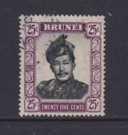 BRUNEI - 1952 Sultan Omar Ali Saifuddin Watermark Multiple Script CA 25c Used As Scan - Brunei (...-1984)