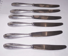 LOT DE 10 Couteaux De Table  Becker Solingen ROSTFREI / INOX / TBE CISELE - Silberzeug