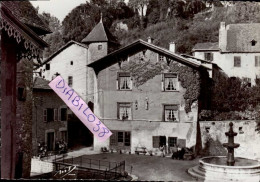 SAINT-CHEF    ( ISERE )   LA  PLACE DE LA FONTAINE - Saint-Chef