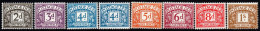 1968-9 Gran Bretagna, Segnatasse, Serie Completa Nuova (**) - Strafportzegels