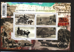 Saint Pierre Et Miquelon 2014 N° 1104 / 7 ** Attelages De Chiens, Traineau, Bois, Neige, Jeu, Roue, Terre-Neuve, Chien - Unused Stamps