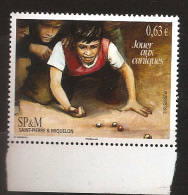 Saint Pierre Et Miquelon 2013 N° 1077 ** Jeux D'enfants, Expressions Locales, Jouer Aux Coniques, Billes, Bigaro Adresse - Unused Stamps