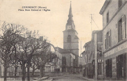 FRANCE - 55 - COMMERCY - Place Dom Calmet Et L'Eglise - Carte Postale Ancienne - Commercy