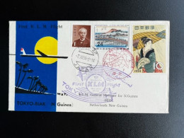 JAPAN NIPPON 1958 FIRST FLIGHT COVER TOKYO TO BIAK NEW GUINEA 07-11-1958 - Storia Postale