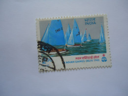 INDIA   USED    STAMPS  ASIAN GAMES CANOE - Canoa