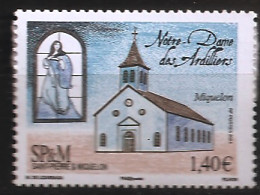 Saint Pierre Et Miquelon 2016 N° 1157 ** Patrimoine, Notre-Dame Des Ardilliers, Vitrail, Eglise, Bois Clocher Catholique - Unused Stamps