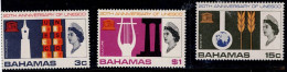 BAHAMAS 1966 20 YEAR OF UNESCO MI No 187-9 MNH VF!! - 1963-1973 Ministerial Government