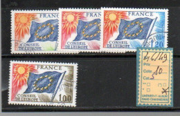 FRANCE  SERVICE OBLITERE N° 46/49 - Used