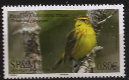 Saint Pierre Et Miquelon 2018 N° 1197 ** Oiseau, Paruline à Couronne Rousse, Dendroica Palmarum, Passereau, Bec, Plumes - Unused Stamps
