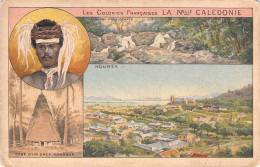 NOUVELLE CALEDONIE - Les Colonies Françaises - Case D'un Chef Canaque - Nouméa - Carte Postale Ancienne - Nouvelle Calédonie